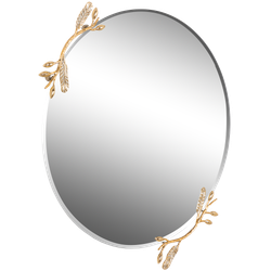 Зеркало Oliva Branch (Олива Бранч) Айвори Мраморное золото
