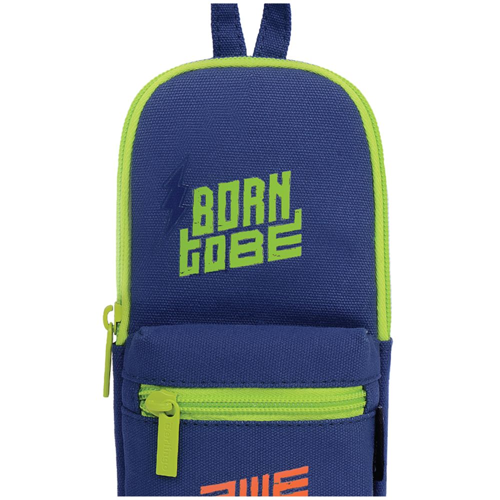 Пенал мягкий 1 отделение, 1 карман, 210*90*40 Berlingo "Born to be", текстиль