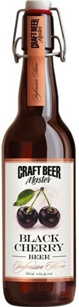 Пиво Крафт Бир Мастер Блэк Черри / Craft Beer Master Black Cherry 0.5 - cтекло
