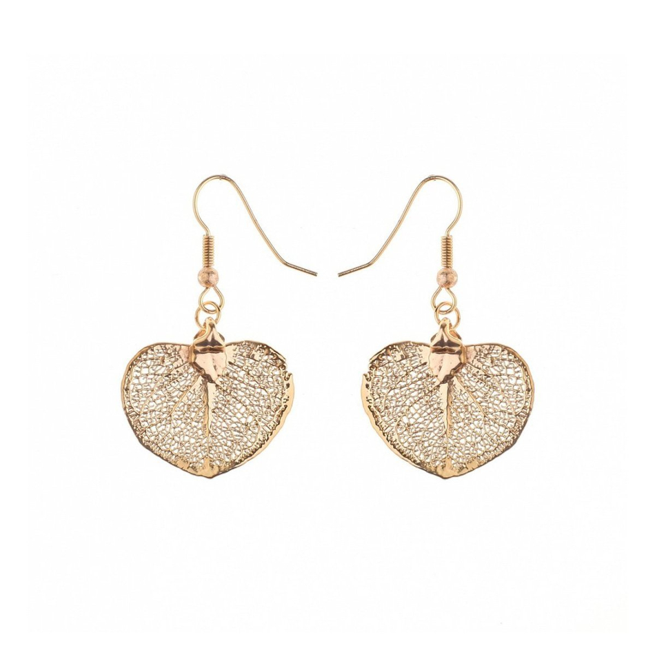 Серьги Ester Bijoux Денежный Лист LF93C-RG BR