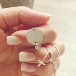 Серебряный браслет цепочка с гравировкой на заказ