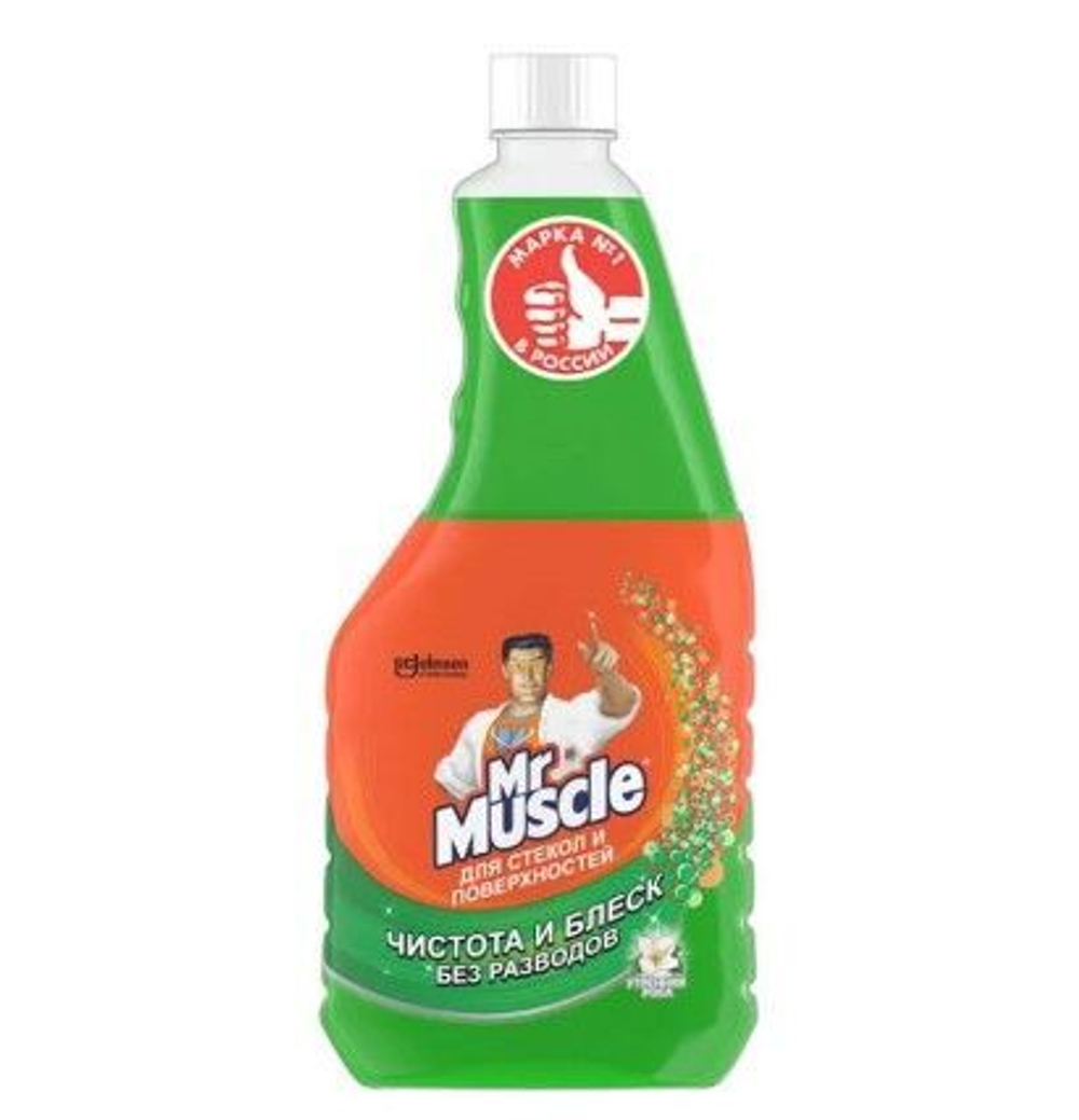 Mr. Muscle д/стекол СМЕН.БУТ (Утренняя роса ) 530мл. *6*12
