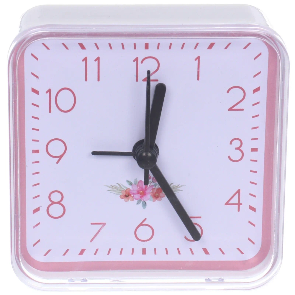Будильник «Глори» 7,5*7,5*3см, микс цветов