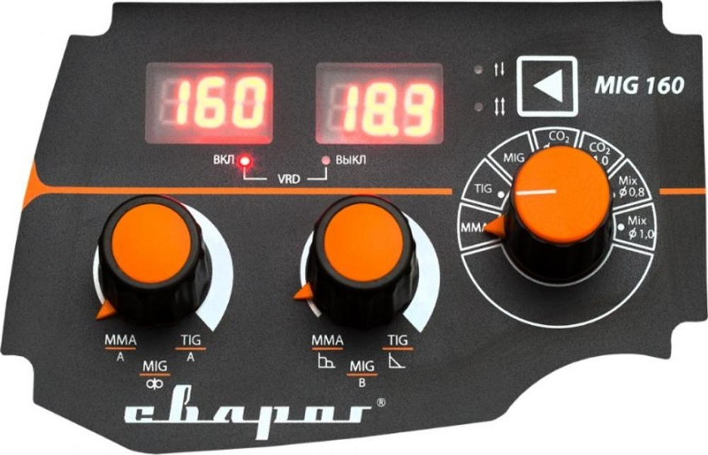 Сварочный полуавтомат СВАРОГ PRO MIG 160 SYNERGY (N227) многофункциональный (MIG/MAG, MMA, TIG DC) 00000091096