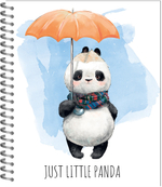 Тетрадь МАЛЕНЬКИЙ ПАНДА 170х203, 48 л. гребень, 4+0+ВД-лак, 4 диз