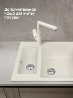 Кухонная мойка ZIGMUND & SHTAIN RECHTECK 600.2 индийская ваниль