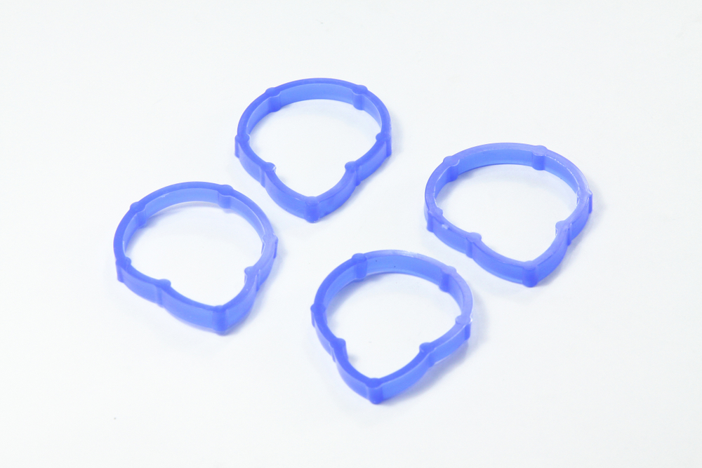 Прокладка коллектора Лада-Ларгус, Logan, Sandero 8 кл. (впускной) комплект, синий силикон (ПТП64)