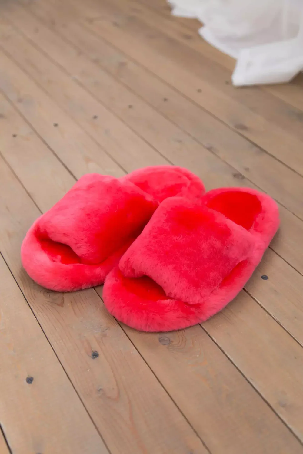 меховые тапочки из овчины