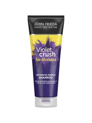 John Frieda VIOLET CRUSH Интенсивный шампунь с фиолетовым пигментом для нейтрализации желтизны светлых волос 250 мл