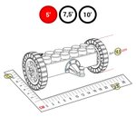 Задний мост с колесами для GigaBloks