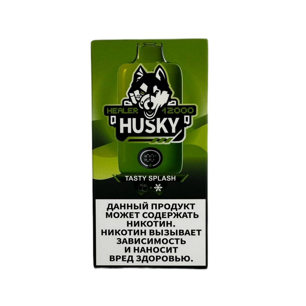 Husky Healer Tasty splash - двойное яблоко 12000 затяжек 20мг Hard (2% Hard)