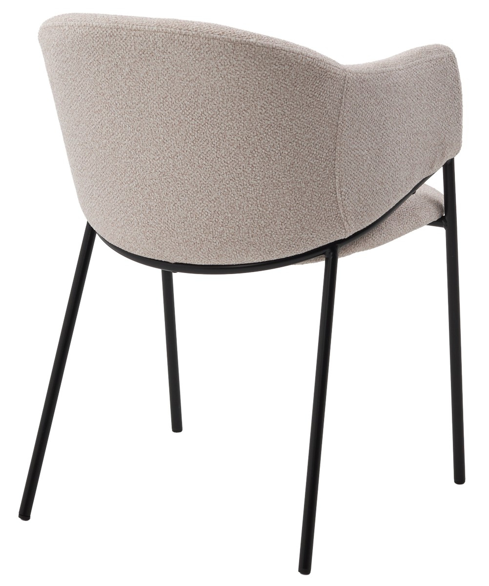 Стул М-City DISAUR Дилл, Lana 13 Бежевый, ткань, Черный каркас