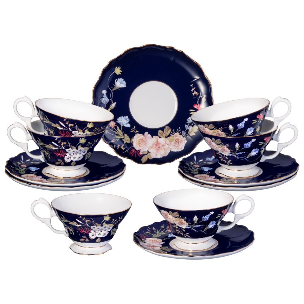 ЧАЙНЫЙ НАБОР LEFARD "КОБАЛЬТ" НА 6 ПЕР. 12 ПР. 280 МЛ (КОР=6НАБ.)