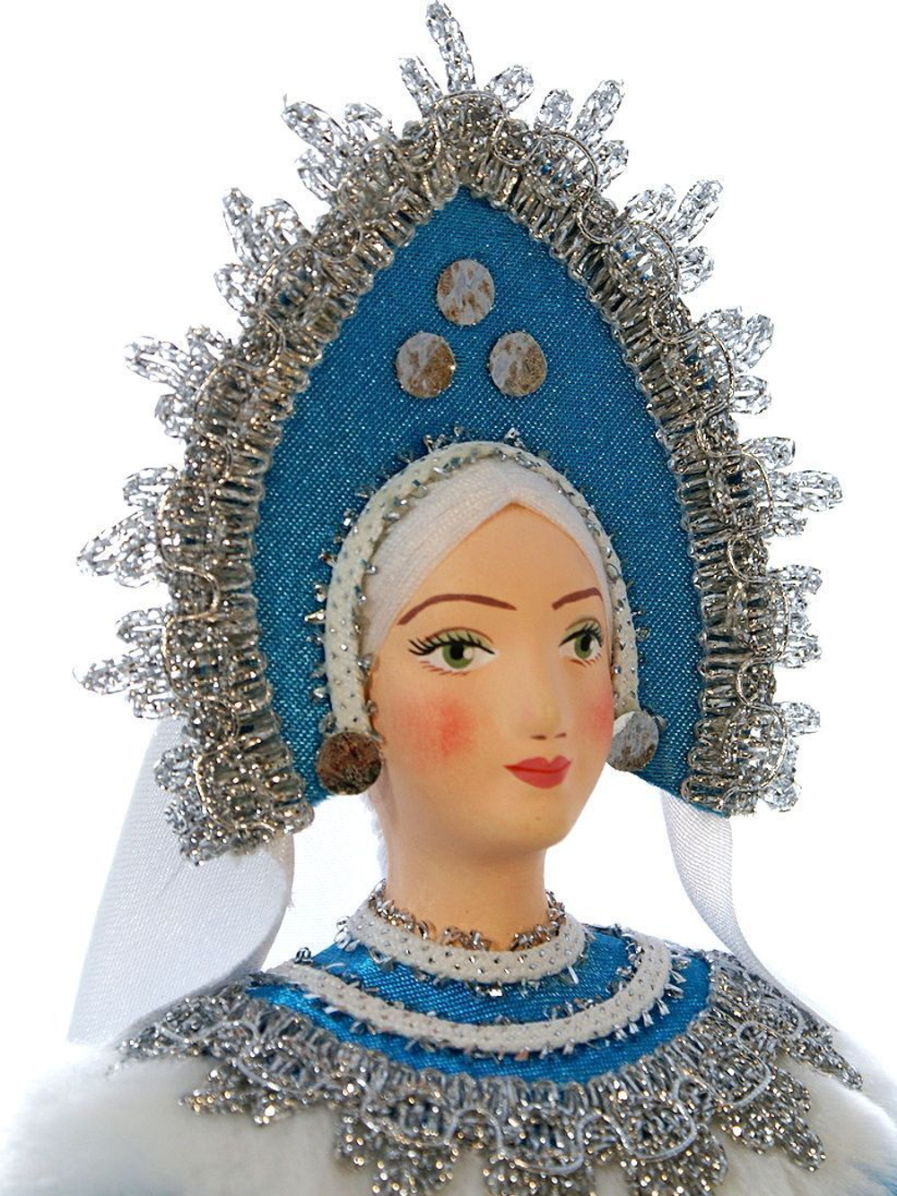 Кукла интерьерная Снегурочка под ёлку в русском костюме