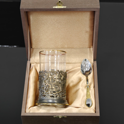 Чайный набор "Волк" с ложечкой