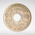 France, 25 Centimes 1922 - Edmond-Émile Lindauer, VF