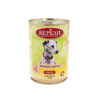 Беркли кон. д/собак всех стадий жизни local №1 ягненок с рисом 400гр