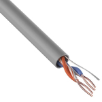 Кабель витая пара неэкранированный UTP 2PR 24AWG cat 5e CU серый [305м] Rexant (провод для интернета) 01-0023