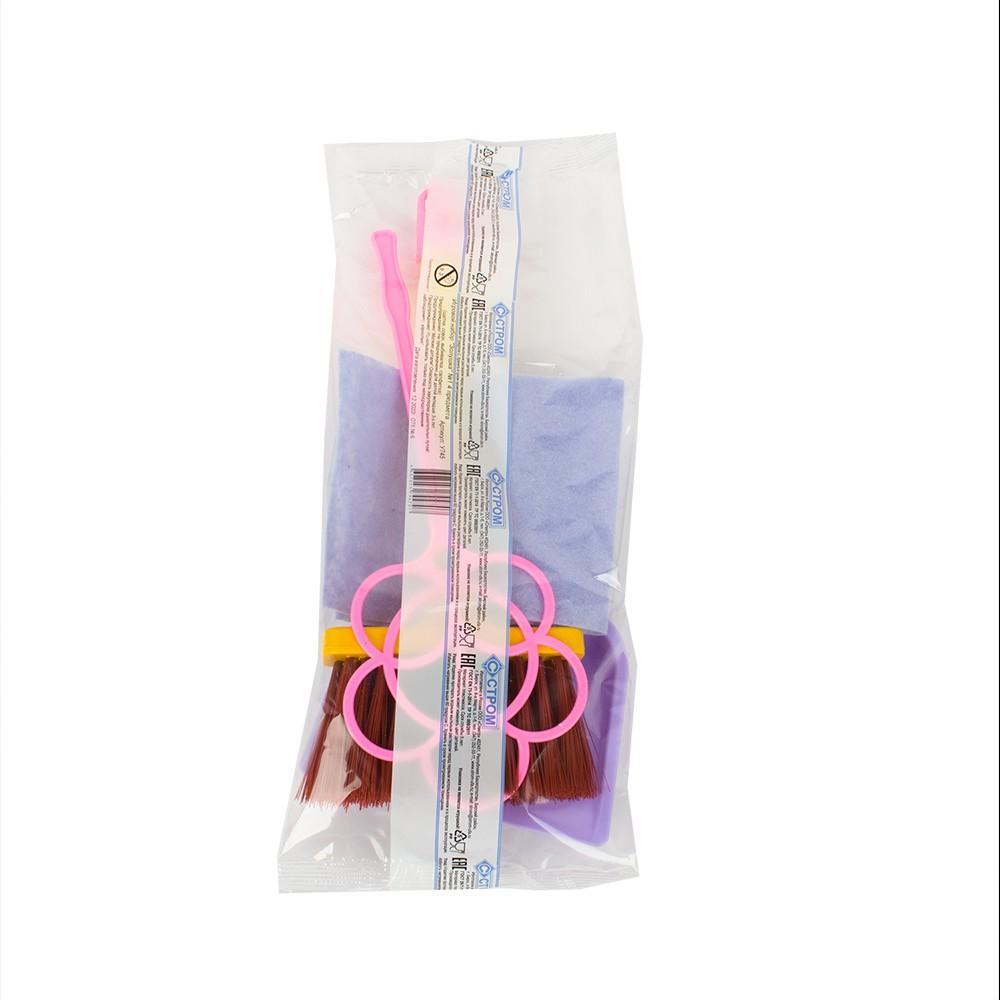 Игровой набор Золушка №1 (Щетка, совок, выбивалка, салфетка) (Совтехстром)