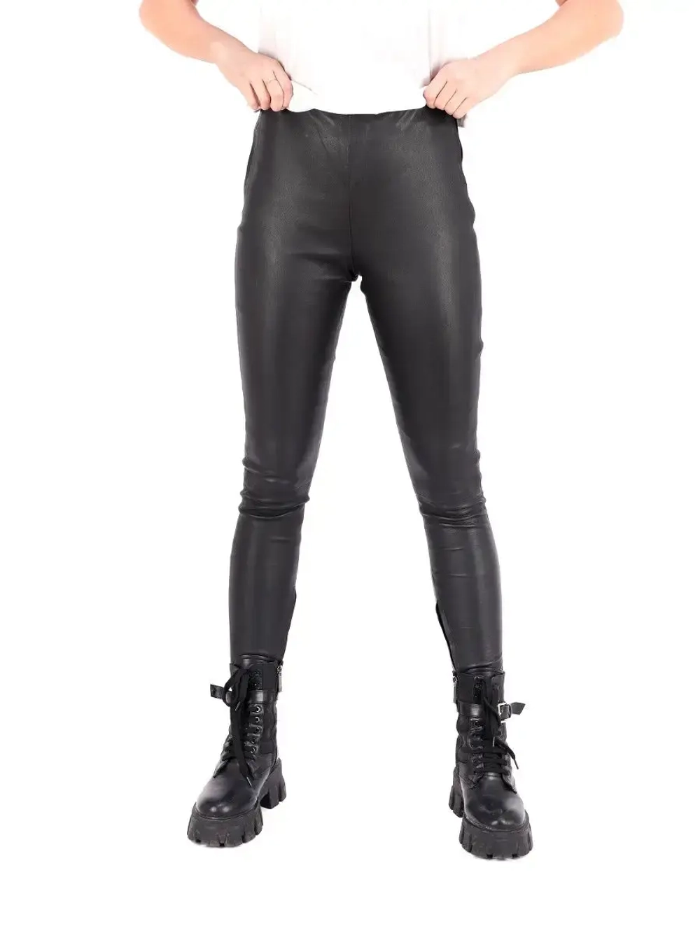 Брюки женские из натуральной кожи Турция