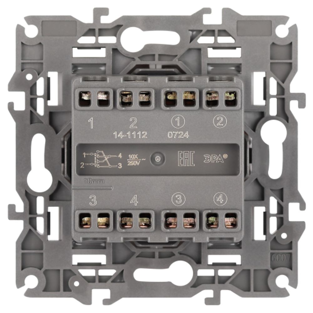 Розетка ЭРА Elegance 14-3101-16 TV одиночная, титан