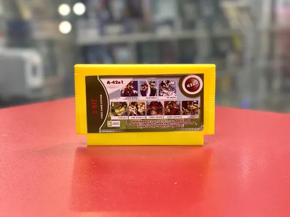 Картридж 8-Bit - 42в1 CHIP&DALE 1.2+CONTRA+MARIO BROS+TURTLES 1+MARIO 2.3.6.9.10.12.14+M.K.4+STREET FIGHTER+.