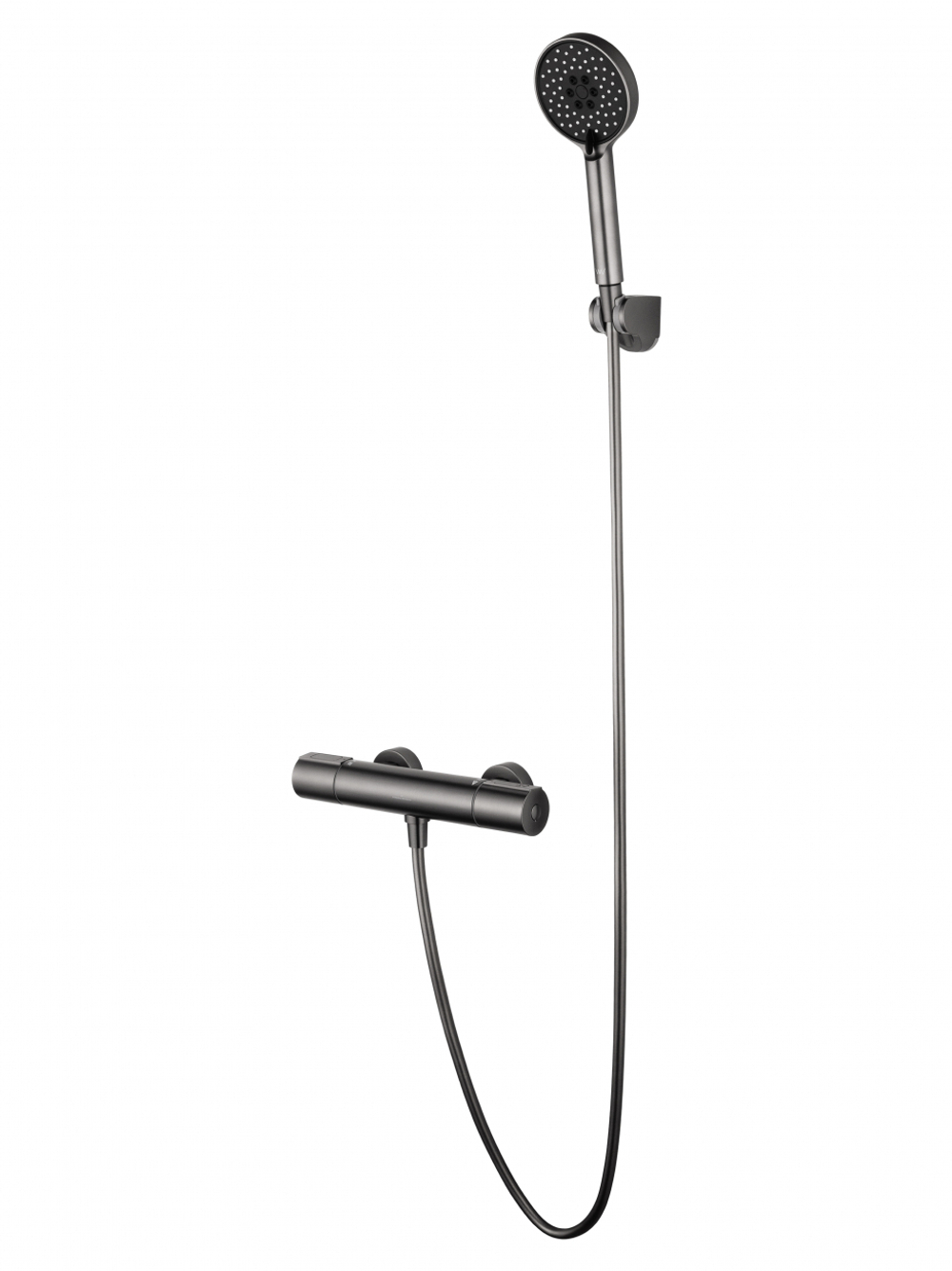 Смеситель для душа с термостатом WONZON & WOGHAND INN 2, Темный графит (WW-A2006-A-BGG)