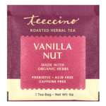 Teeccino, обжаренный травяной чай, ванильно-ореховый вкус, без кофеина, 25 чайных пакетиков, 150 г (5,3 унции)