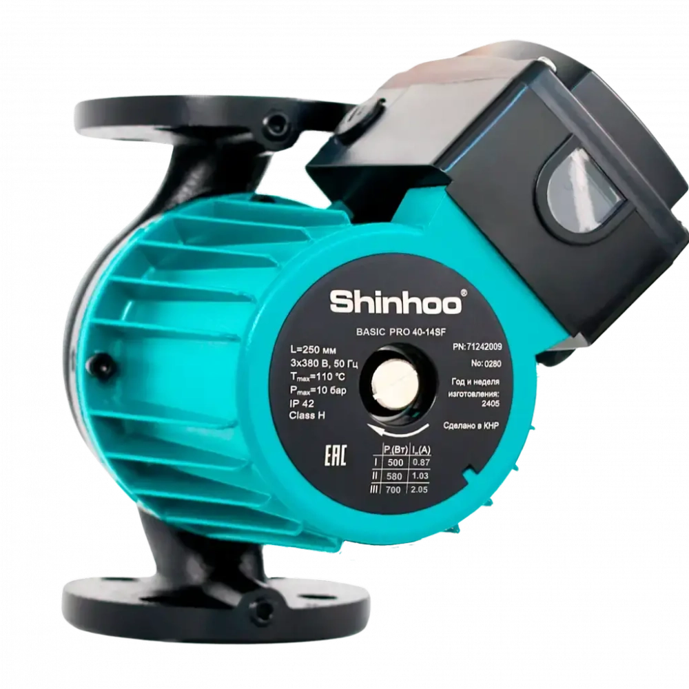 Циркуляционный насос Shinhoo BASIC PRO 32-12S, резьбовое присоединение G 2", 1x230V
