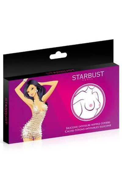 Телесные силиконовые наклейки на соски NIPPLE COVERS SILICONE (Цвет: телесный)