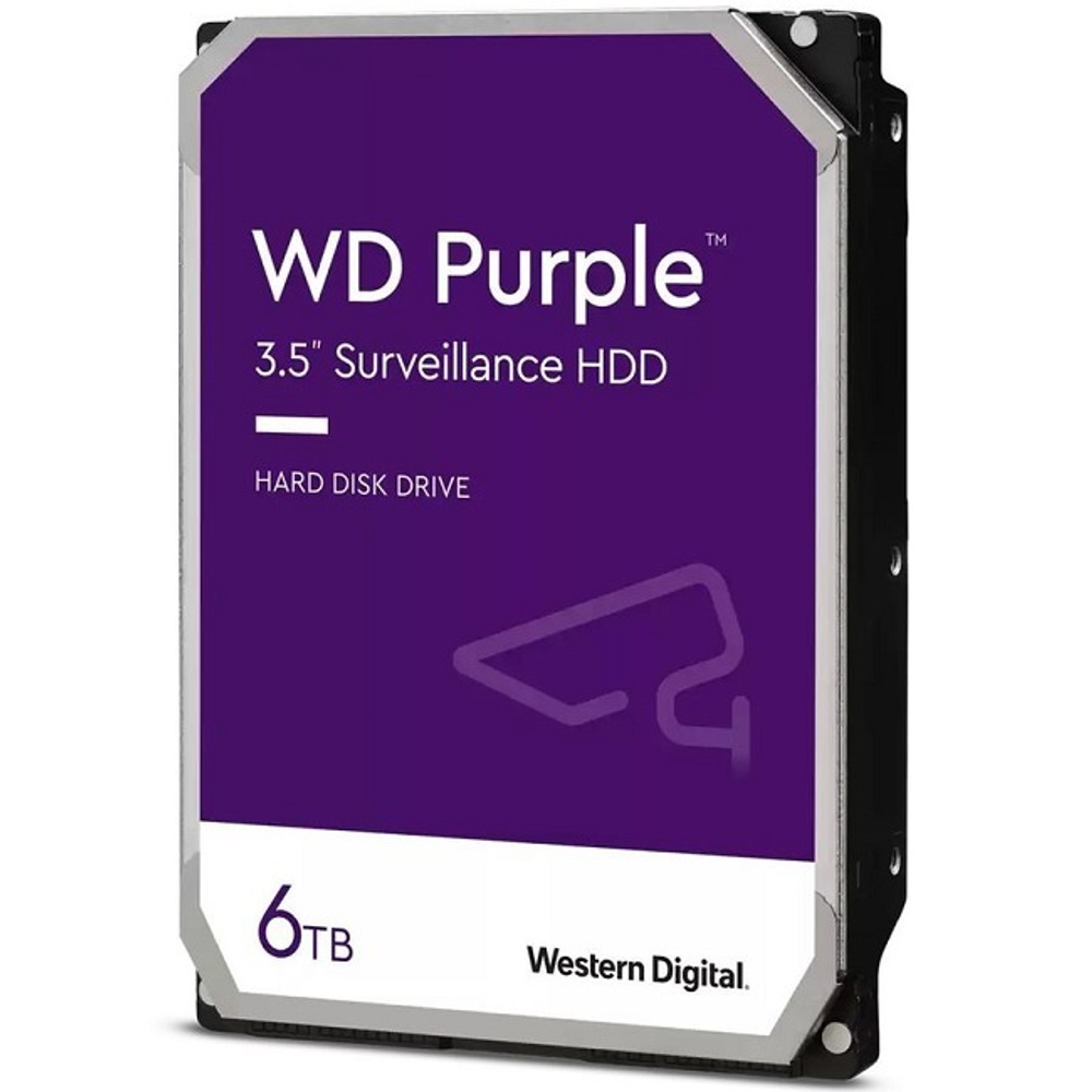 Жесткий диск HDD 6.0Tb Western Digital SATA-III, 256Mb, 5640rpm Purple (WD63PURZ)