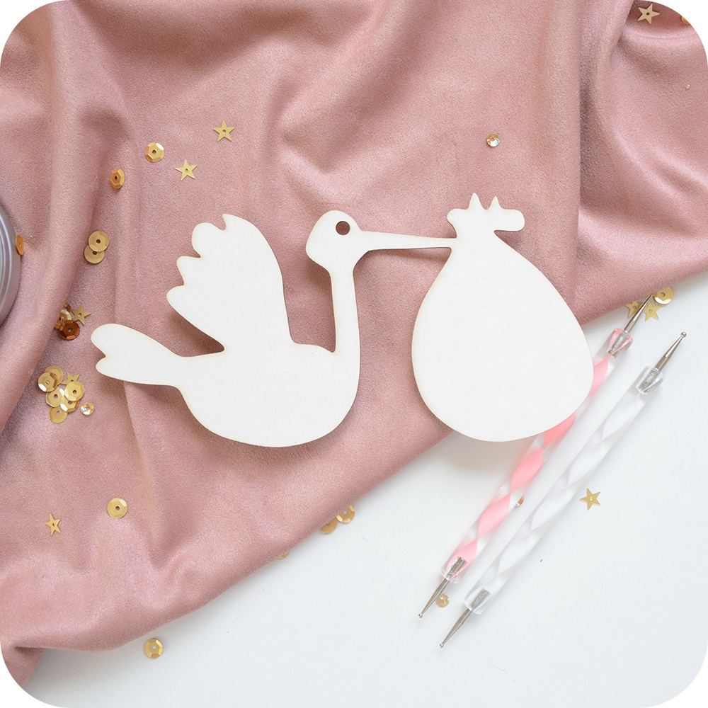 Заготовка для тиснения "Аист"