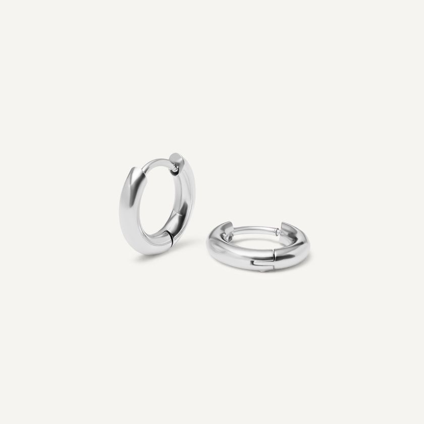 Серьги Серебряное Конго – 8 мм