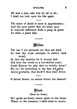 A collection of epitaphs, suitable for monumental inscriptions | Alpheus Cary