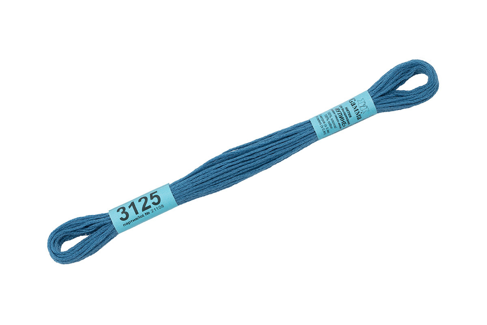 Мулине "Gamma", 100% хлопок , 8 м, №3125