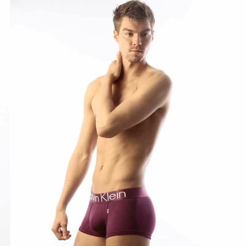 Мужские трусы хипсы фиолетовые Calvin Klein Steel Great Britain Boxer