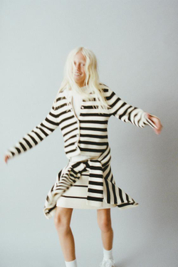 ZARA ТРИКОТАЖНАЯ ЮБКА В ПОЛОСКУ, ПОЛОСКИ