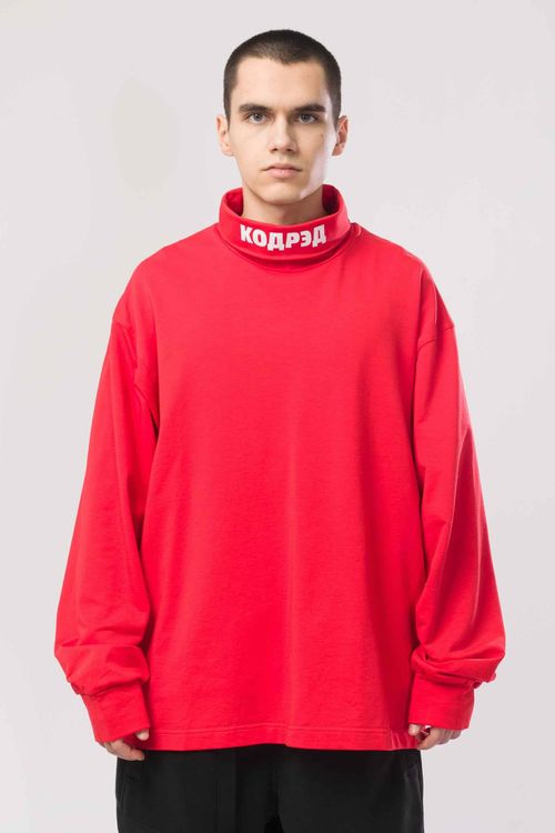 Водолазка Codered оверсайз Rollneck Wide Coderedneck Красная светлая