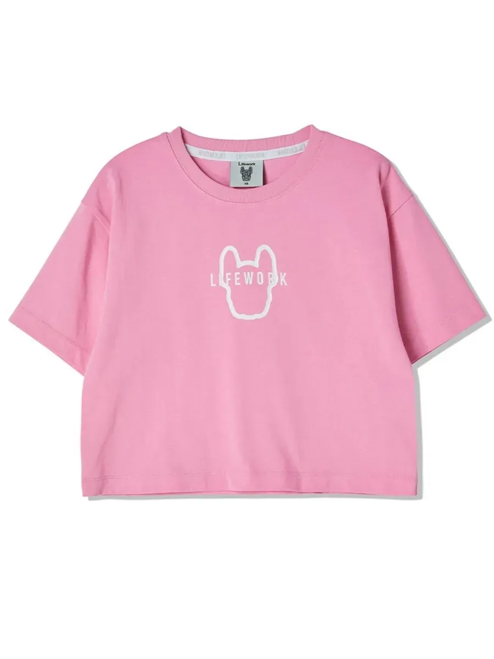 Футболка укороченная slim-fit с эмблемой ladok