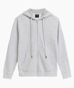 Мужская толстовка с капюшоном Atlantic, 1 шт. в уп., хлопок, светло-серый меланж, HMT-001