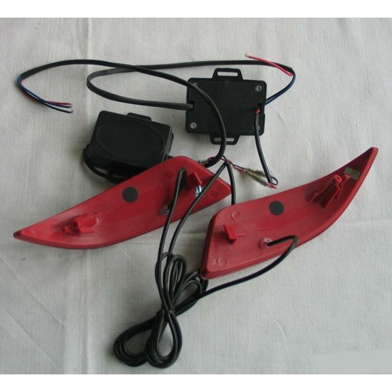 Светодиодные вставки в задний бампер Тойота Камри 55 V2 type