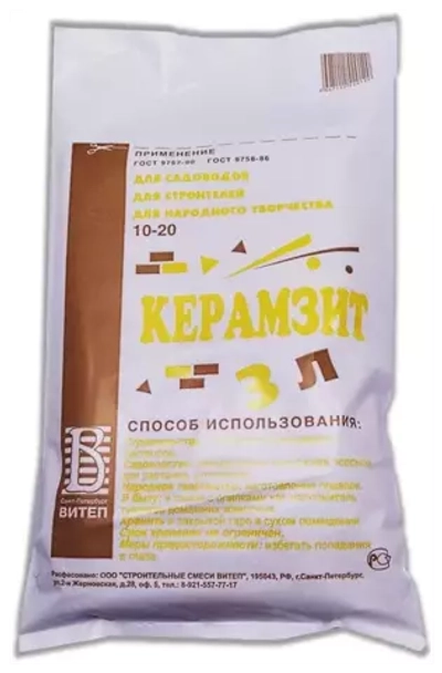 Керамзит 3л 10-20 Витеп