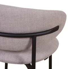 Полубарный стул Adele, серая рогожка