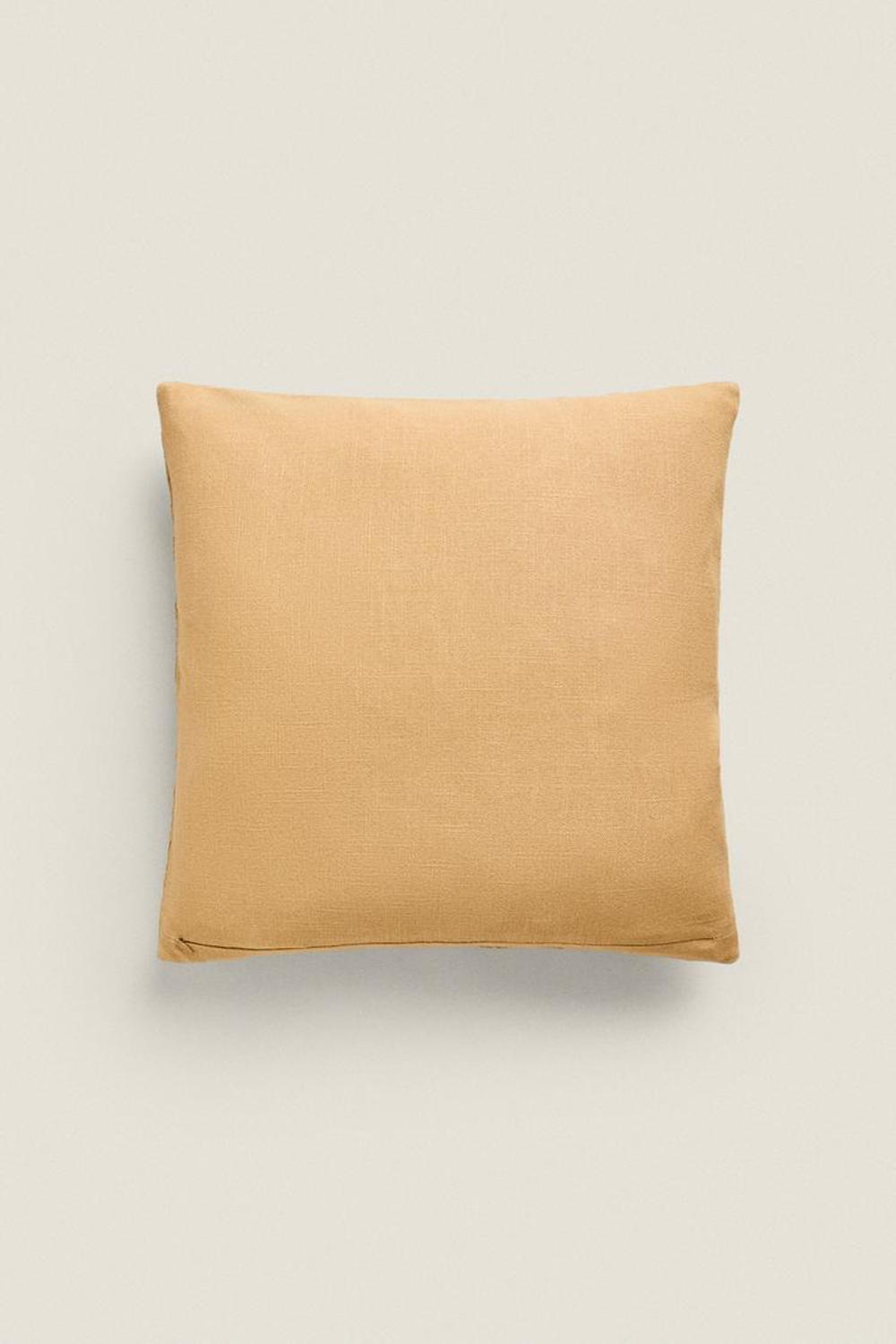 ZARA HOME ХЛОПКОВЫЙ ЧЕХОЛ ДЛЯ ДЕКОРАТИВНОЙ ПОДУШКИ С ЦВЕТОЧНОЙ ВЫШИВКОЙ, БЕЖЕВЫЙ