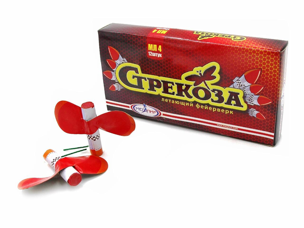 Летающий фейерверк "Стрекоза" уп. 12 штук
