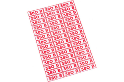 Наклейка знак электробезопасности 380В REXANT 10x30 мм 210 шт 56-0008