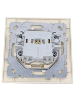Розетка без заземления крем