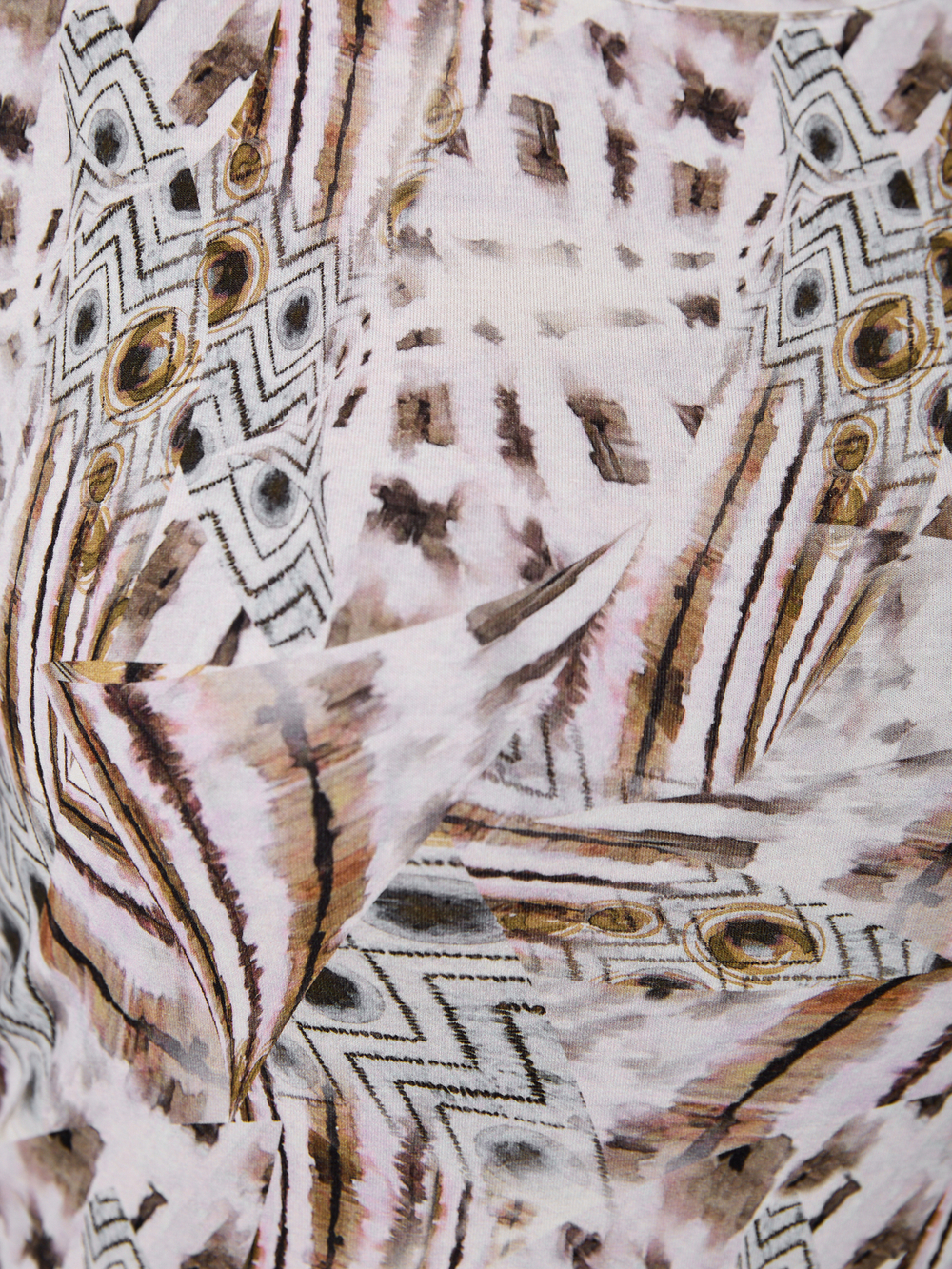 Лонгслив ЛНв-306/леопард-перья