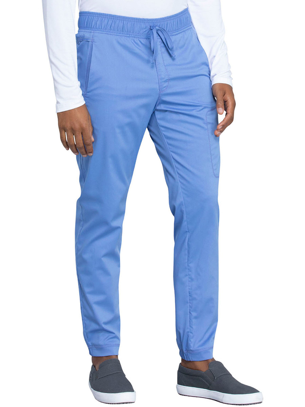 Брюки медицинские мужские Cherokee WW012 на резинке с кулиской, голубой, XL