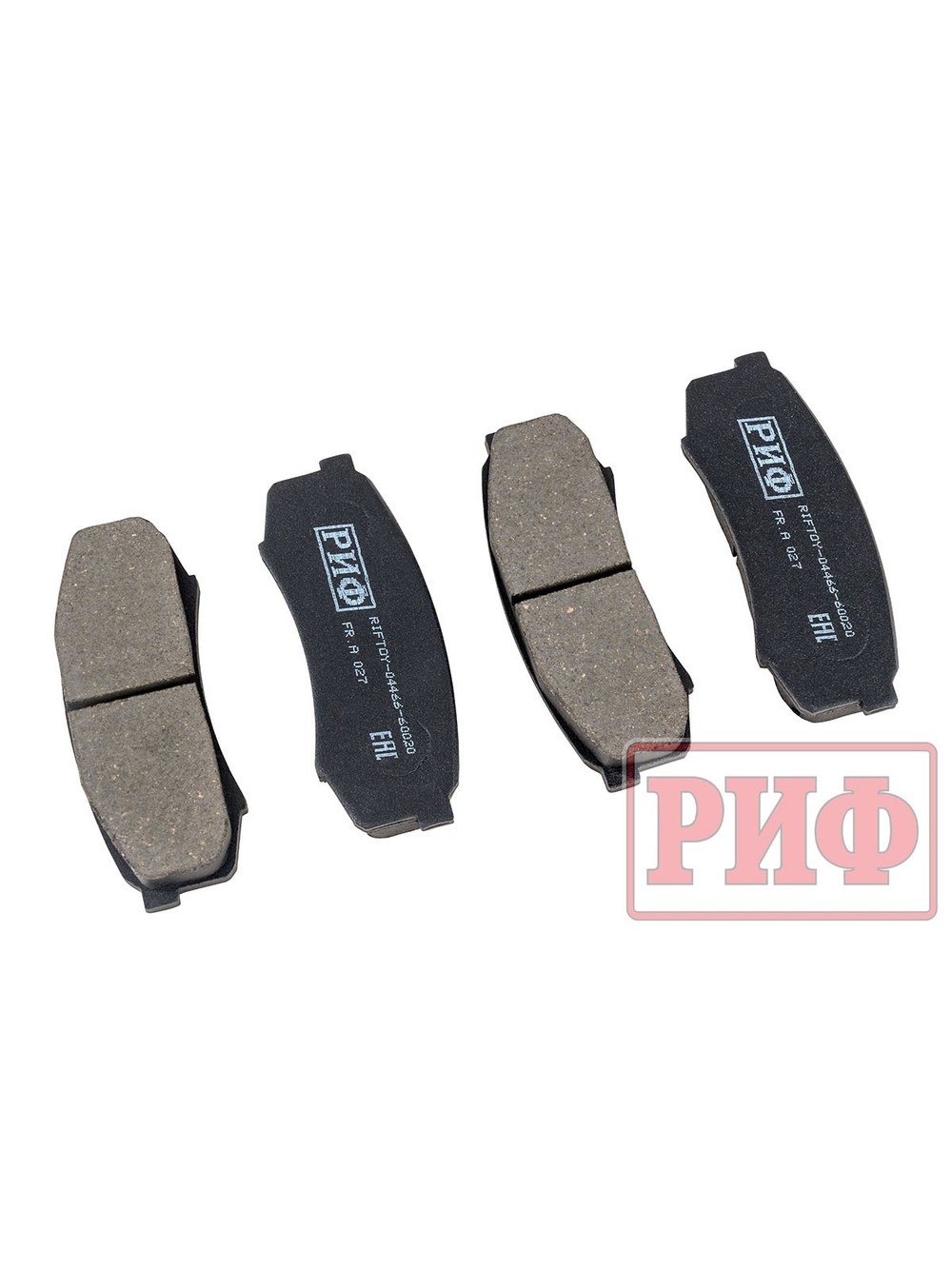 Колодки тормозные задние РИФ Toyota LC 105,120, Mitsubishi Pajero 3, 4 OEM 04466-60020, 04466-60010, 4605A448